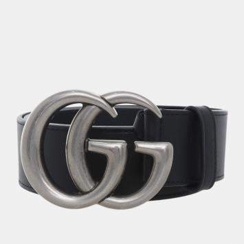 Pre Owned Gucci GG Marmont Wide Belt