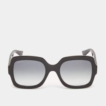 Pre Owned Gucci Black Gradient Square Sunglasses 