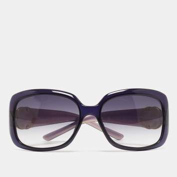Pre Owned Gucci Purple Acetate GG3164/S Oversize Sunglasses