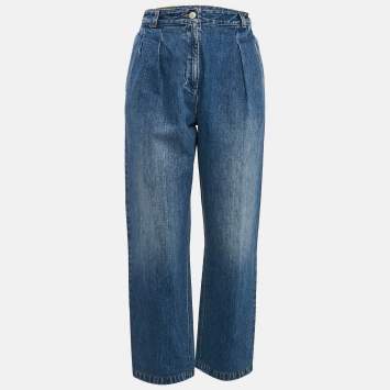 Pre Owned Gucci Blue Denim Tapered Jeans S Waist 26"