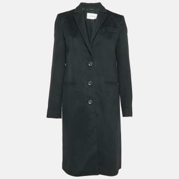 Pre Owned Gucci Black Wool Chester Coat M