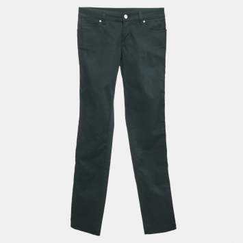 Gucci Black Pocket Detail Cotton Skinny Trousers XS