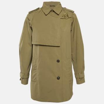 Gucci Brown Cotton Blend Trench Coat M