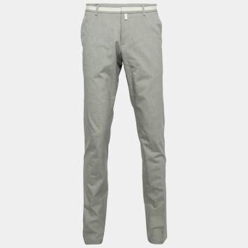 Gucci Grey Cotton Blend Formal Trousers XL