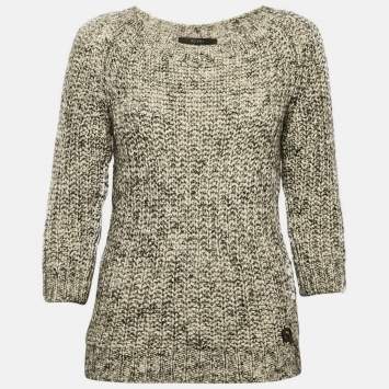 Gucci Grey Wool Blend Round Neck Sweater S
