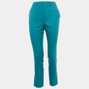 Gucci Wool Teal Blue Trousers S