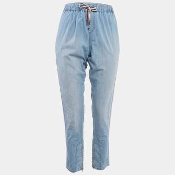 Gucci Blue Faded Denim Jogger Pants M