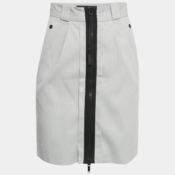 مملوكة مسبقًا Gucci Light Grey Corduroy Mini Skirt S