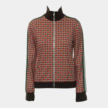 مملوكة مسبقًا Gucci G Geometric Jacquard Zip-Up Jacket