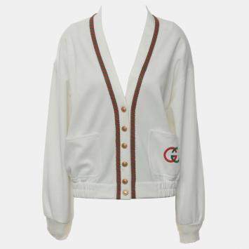 مملوكة مسبقًا Gucci GG Technical Jersey Cardigan