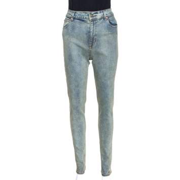 Pre Owned Gucci Dirty Indigo Denim Slim Fit Jeans M