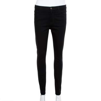 Pre Owned Gucci Black Denim Panther Applique Detail Skinny Fit Jeans M