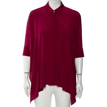 Pre Owned Gucci Fuchsia Oversized Kaftan Shirt S