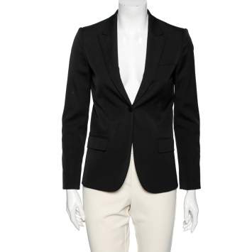 Pre Owned Gucci Black Wool Single Breasted Blazer S