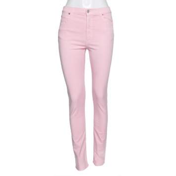 Pre Owned Gucci Pink Denim Skinny Fit Jeans M