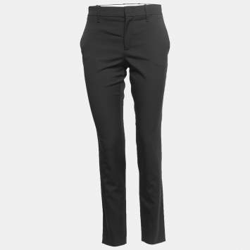 Pre Owned Gucci Black Wool Tailored Trousers S
