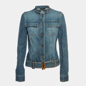 Pre Owned Gucci Vintage Blue Denim Jacket M