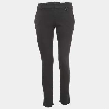 Gucci Black Cotton Blend Slim Fit Formal Trousers S