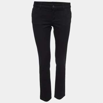 مملوكة مسبقًا Gucci Black Denim Low Rise Jeans S Waist 30"