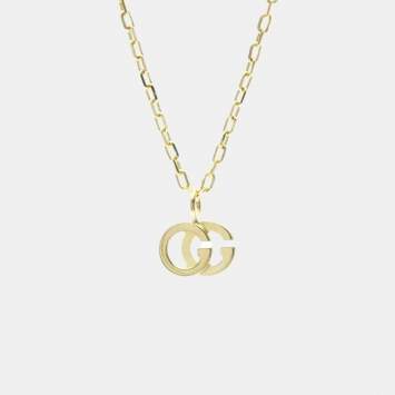 Pre Owned قلادة غوتشي جي جي رنينغ توباز قلادة ذهب أصفر عيار 18 قيراط (ذهب)