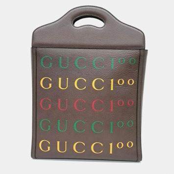 Pre Owned Gucci 100 medium tote and shoulder bag