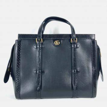 Pre Owned Gucci Black Tote Bag
