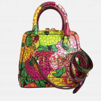 Pre Owned Gucci Multicolor Gold Leather Horsebit Shoulder Bag