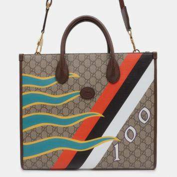Pre Owned Gucci Interlocking G Medium Tote Bag