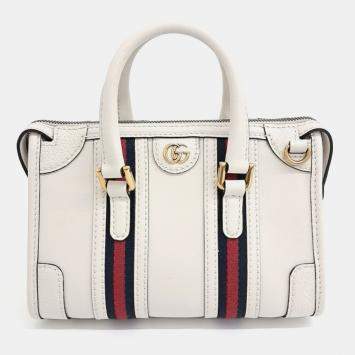 Pre Owned Gucci Mini Top Handle Tote And Shoulder Bag