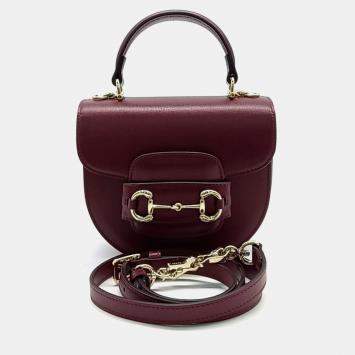 Pre Owned Gucci 1955 Horsebit Mini Top Handle Bag