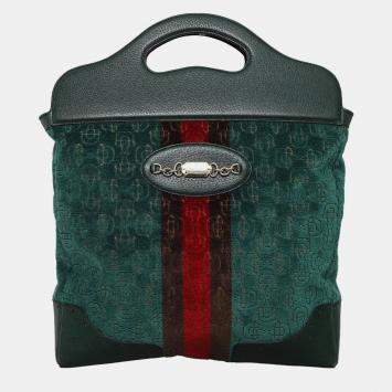 Gucci Velvet Horsebit Shopper Bag