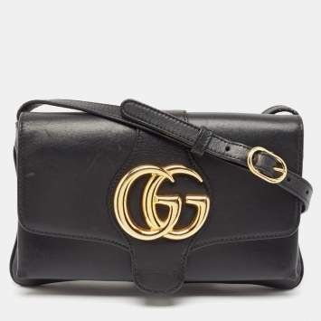 Gucci Black Leather Small Arli Crossbody Bag