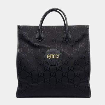 Pre Owned Gucci Black Fabric Off the Grid Long Tote Bag