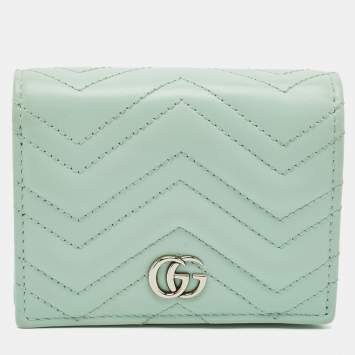 Gucci Matelassé Leather GG Marmont Card Case