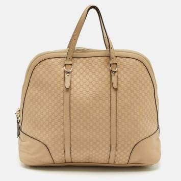 Gucci Beige Guccissima Leather Large Nice Dome Bag