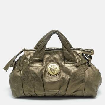 Gucci Metallic Leather Hysteria Satchel
