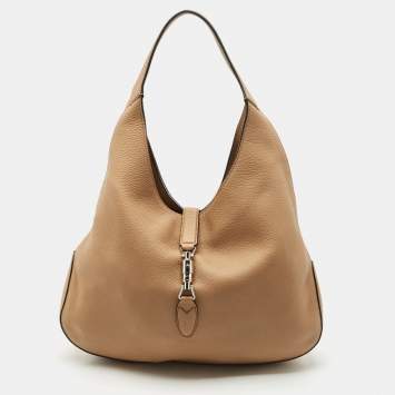  Gucci Beige Soft Leather Large Jackie Hobo