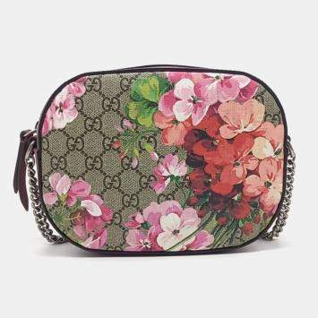 Pre Owned Gucci Multicolor Fabric Supreme Bloom Mini Chain Bag