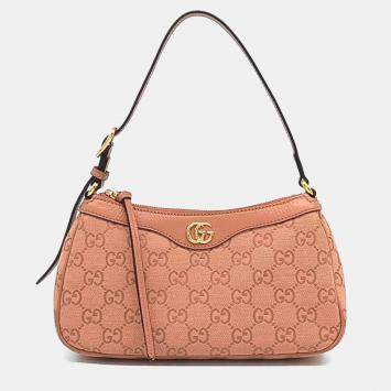 Gucci Pink Fabric Ophidia Small Shoulder Bag