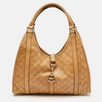 Gucci Beige Guccissima Leather Bardot Joy Tote