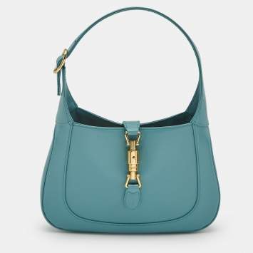 مملوكة مسبقًا Gucci Blue Leather Small Jackie 1961 Hobo