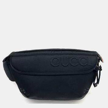 Gucci Black Fabric Belt Bag