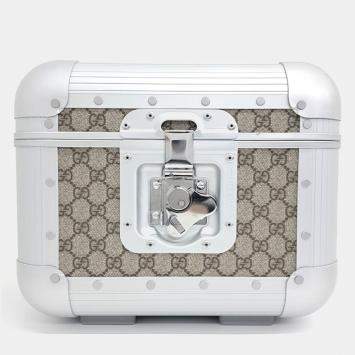 Gucci Beige Coated Canvas XFPM Beauty Case
