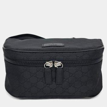 Gucci Black Fabric Hip Sack