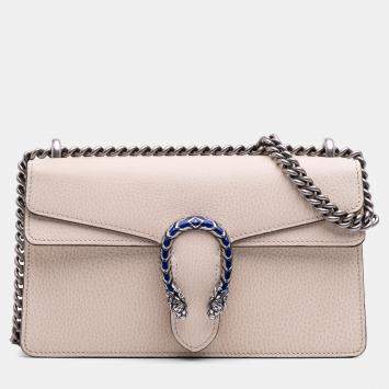Gucci Beige Brown Small Leather Dionysus Crossbody