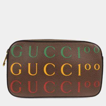Pre Owned Gucci Brown 100th anniversary Bum Bag