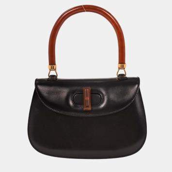 Pre Owned Gucci Black Acrylic Handbag