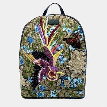 Pre Owned Gucci Multicolor Canvas Supreme Backpack