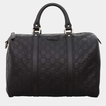 Pre Owned Gucci Guccissima Boston Top Handle