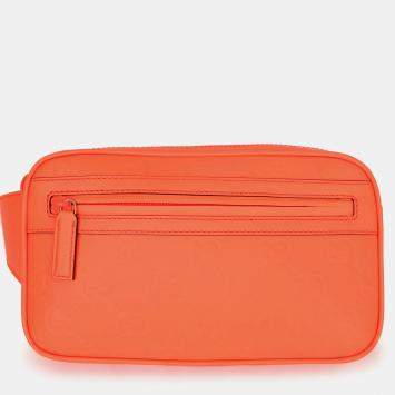 مملوكة مسبقًا Gucci Neon Orange Leather GG Marmont Belt Bag
